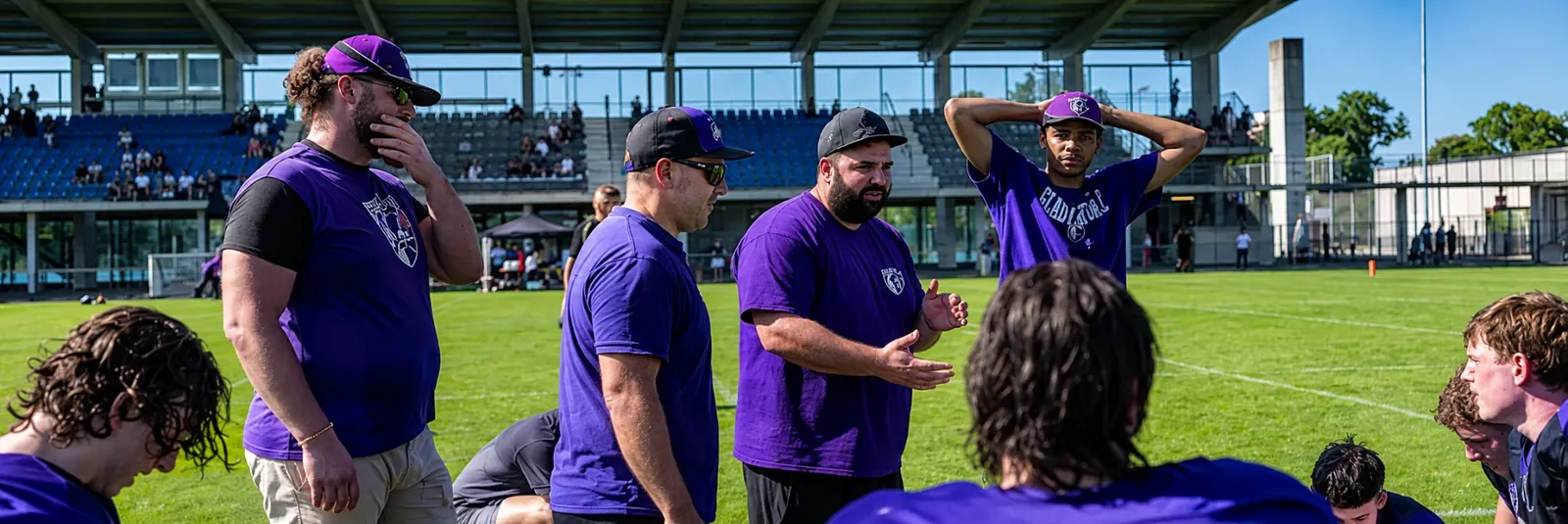 Gladiators Basel coaching staff on the sideline